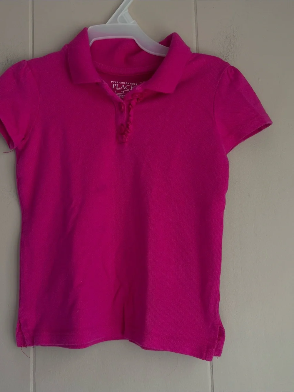 The Children’s Place Girls Ruffle Polo Shirt Bundle of 4 Shirts- 4T, XS 4, S 5/6